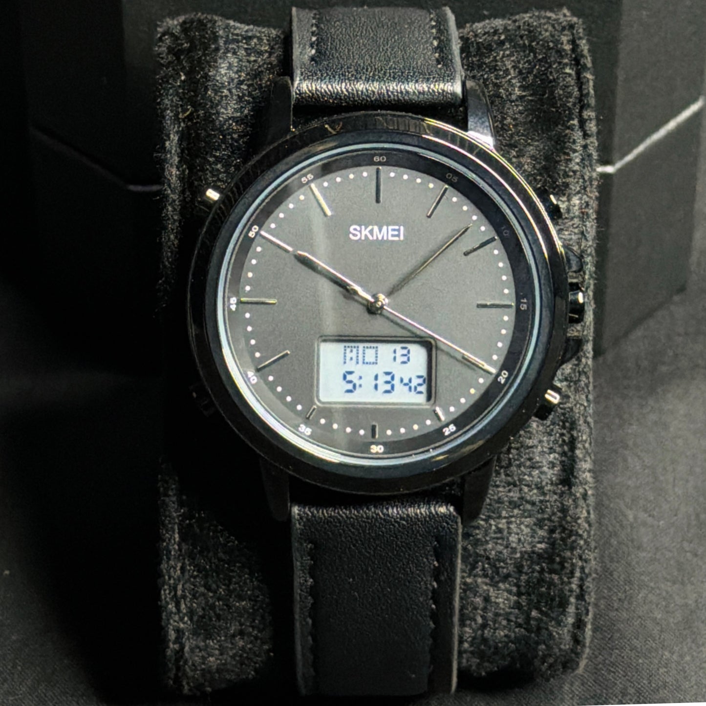 Duo time Leather Watch by Exora